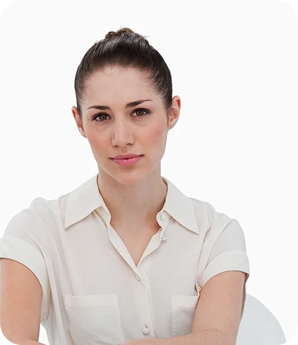 young businesswoman sitting